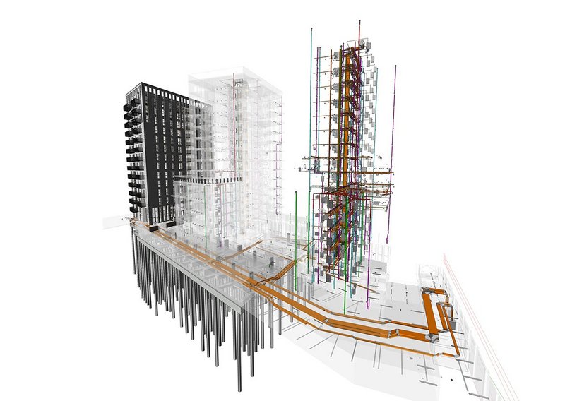 Pontoon Dock BIM co-ordination drawing.