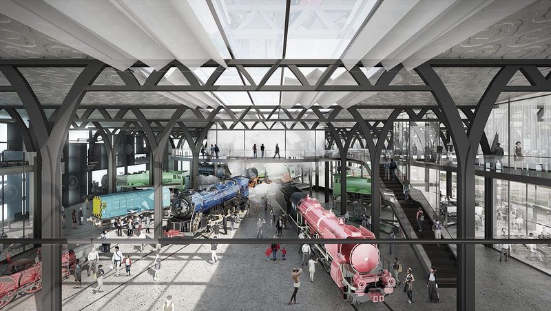 Competition design for Leicester Transport Museum from longlisted Trine Vittrup of Farrells.