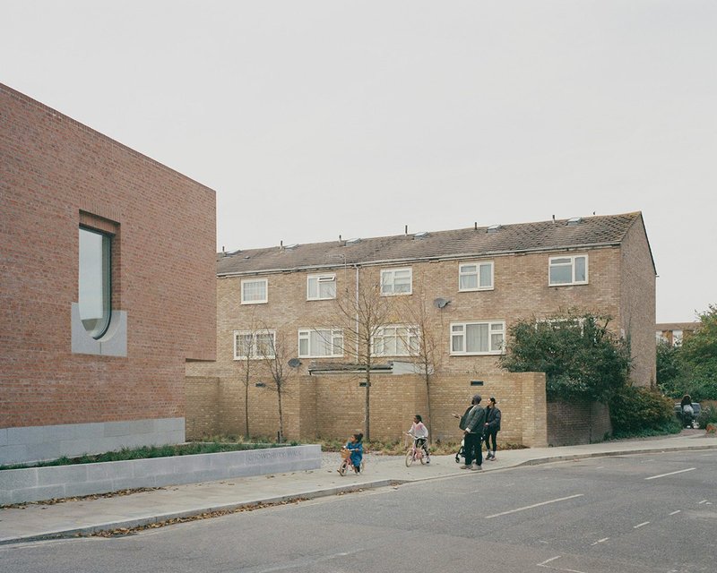 Chowdhury Walk is bounded by a Victorian terrace and post-war blocks.