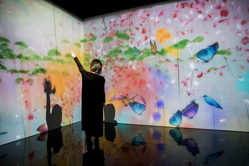 What a Loving and Beautiful World: teamLab from AI: More than Human, Barbican Centre, until August 26, 2019. Credit Tristan Fewings/Getty Images