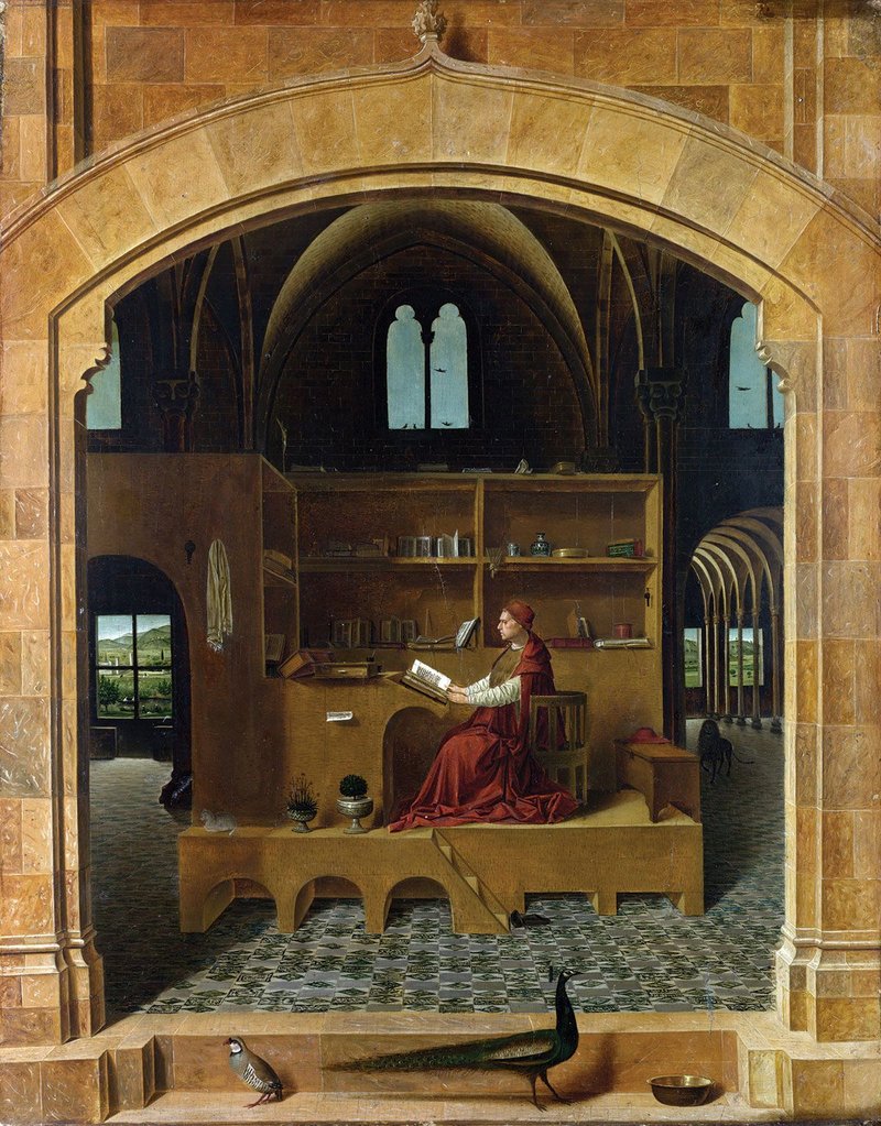 St Jerome in his Study, Antonello da Messina, c1475 – the starting point for this year's competition.