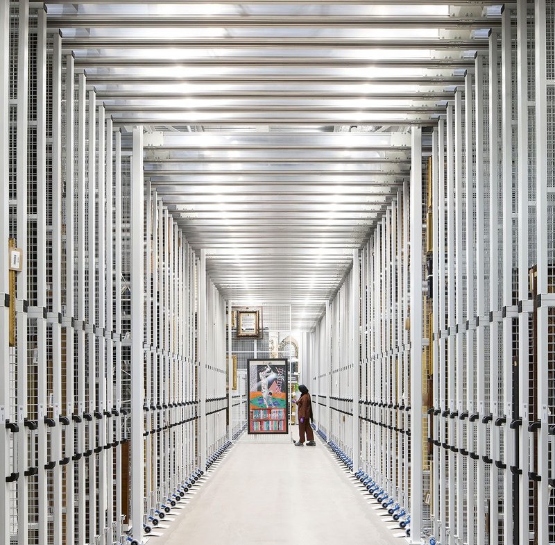 The art storage at V&A East Storehouse is, to date, inaccessible to the public.
