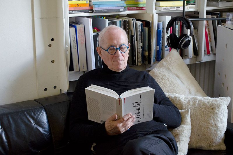 Peter Cook reading Kurt W Forster’s recent biography of Schinkel.