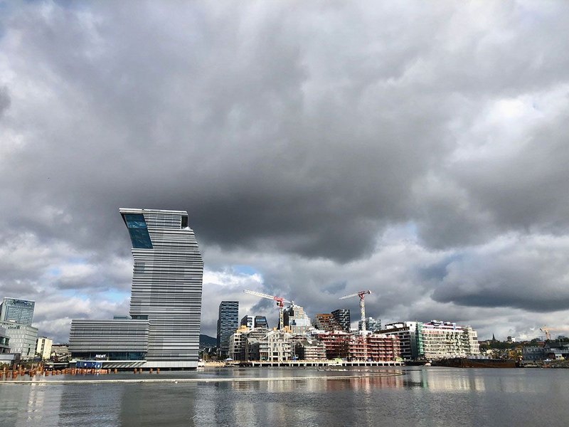 New Munch Museum and Barcode district of 12 narrow high-rise buildings of mixed use regeneration by different architects.