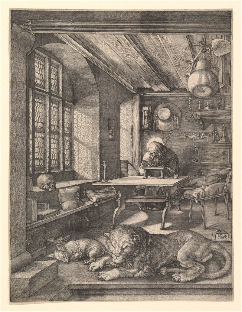 Saint Jerome in His Study, Albrecht Dürer, 1514