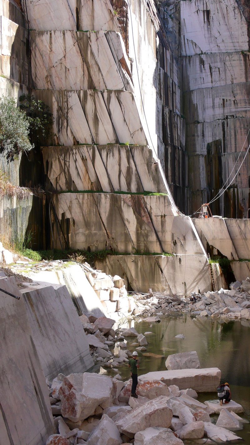 Abandoned quarry in Estremoz Aletejo Portugal.