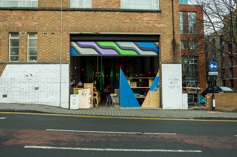 Shutters up, the Foodhall welcomes anyone off the street