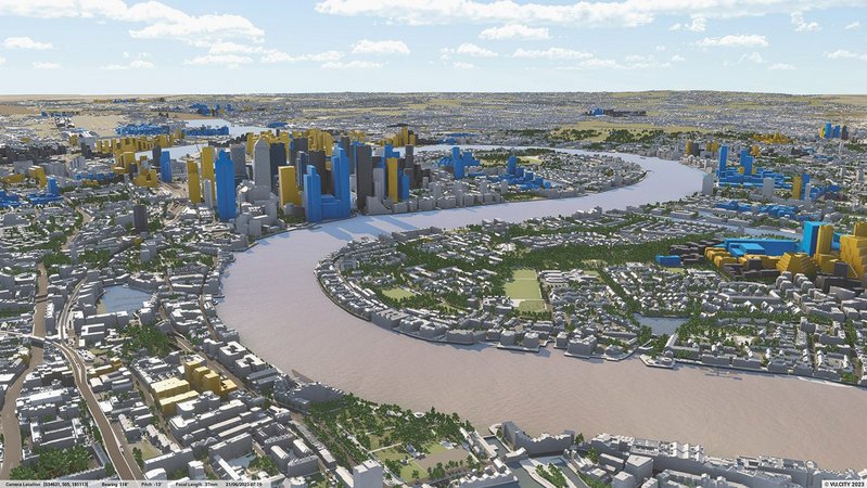 VU.CITY visualises the change happening in cities and helps architects design with the future context in mind. The yellow buildings are those that have consent, blue are also consented but under construction.