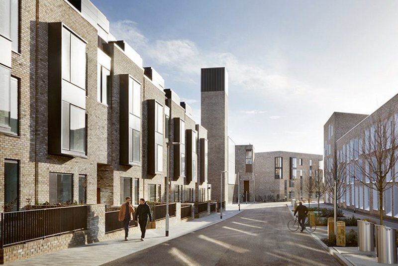 RIBA Award-winning housing at Eddington, North West Cambridge, by Wilkinson Eyre and Mole Architects.