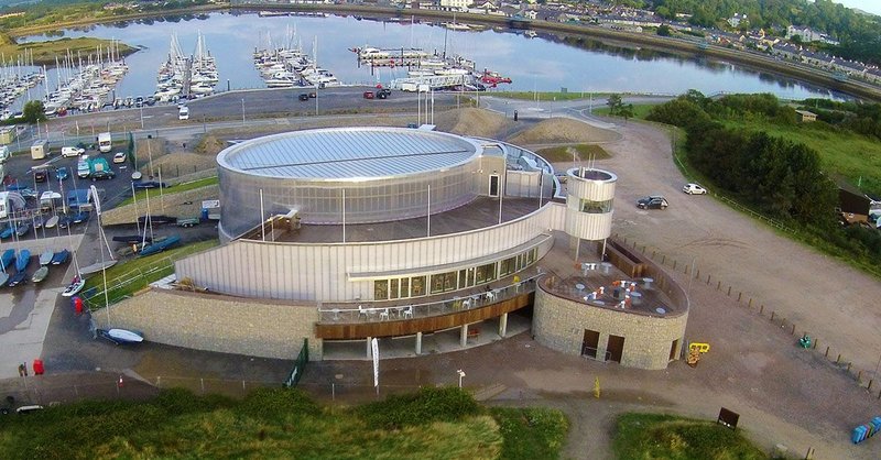 Aerial image of the Welsh National Sailing Academy