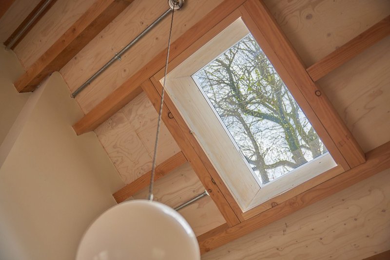 A Rooflight Company Neo rooflight at Wraxall Yard, Dorset. Clementine Blakemore Architects.