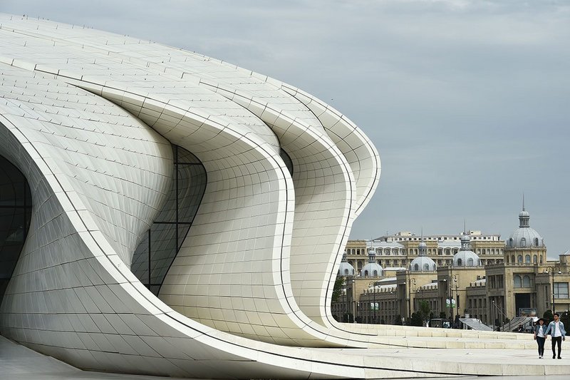 Heydar Aliyev Center, Baku (2013), Zaha Hadid Architects. An illustration of architecture achieved through new technological possibilities unthinkable at the time of Fletchers first edition