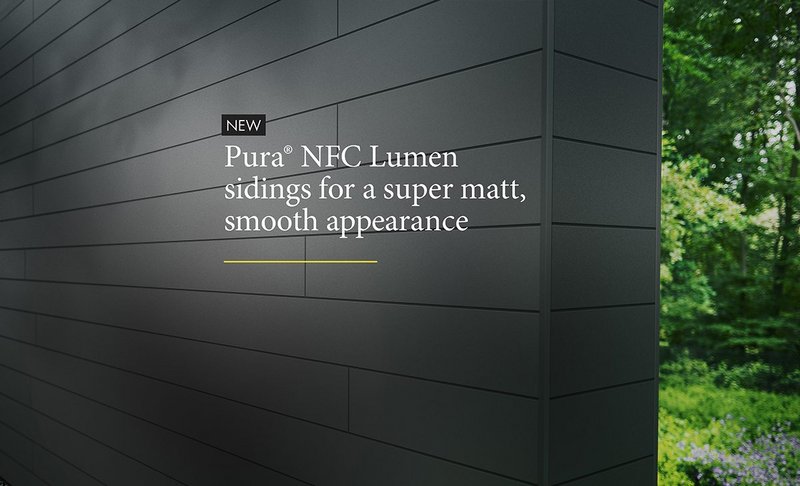 Pura NFC by Trespa adds two eye-catching Lumen decors for facades that stand out.