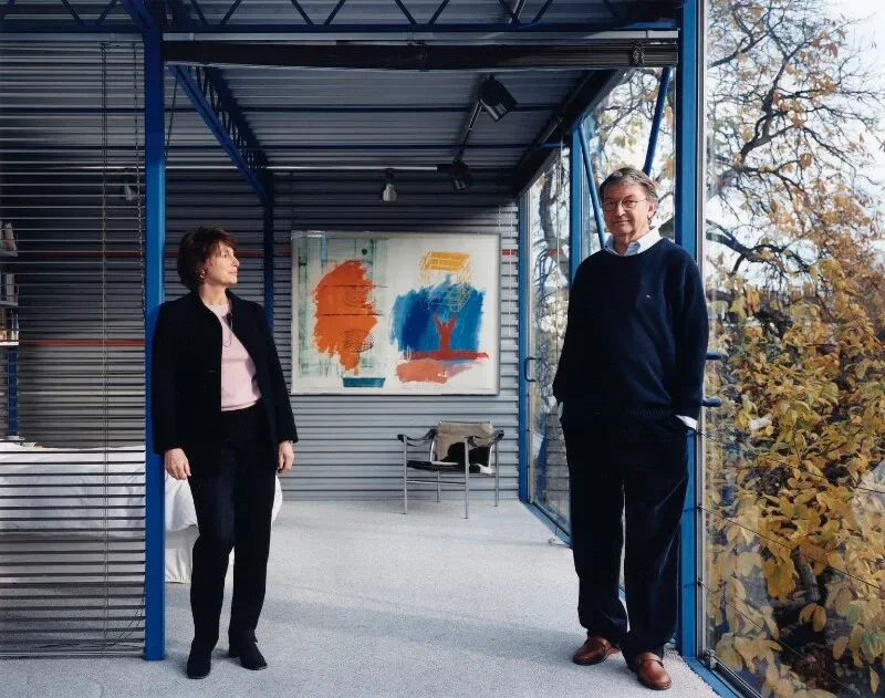 Michael and Patty Hopkins at home in Hampstead.