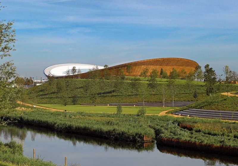 The Olympic velodrome, London.