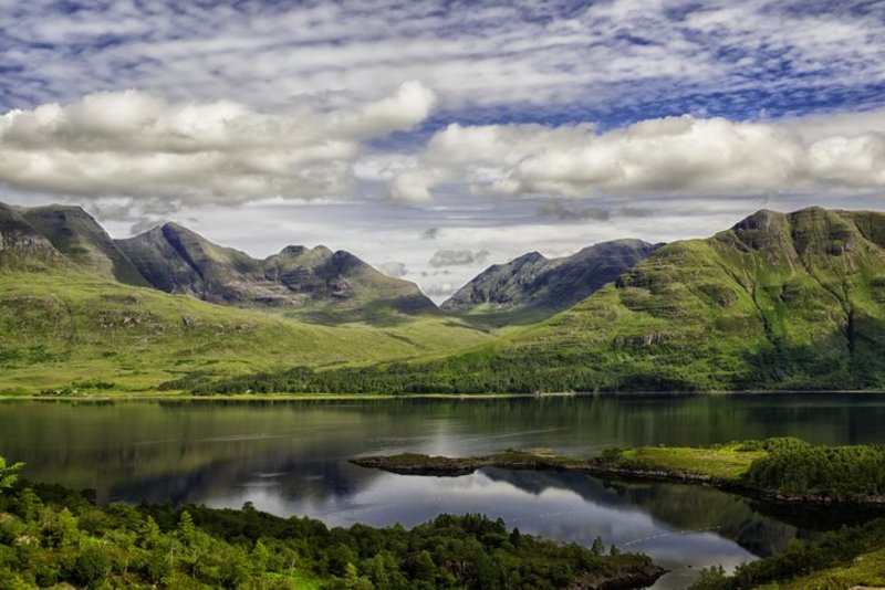 Upper Loch Torridon In Scotland's Northwest Highlands.
