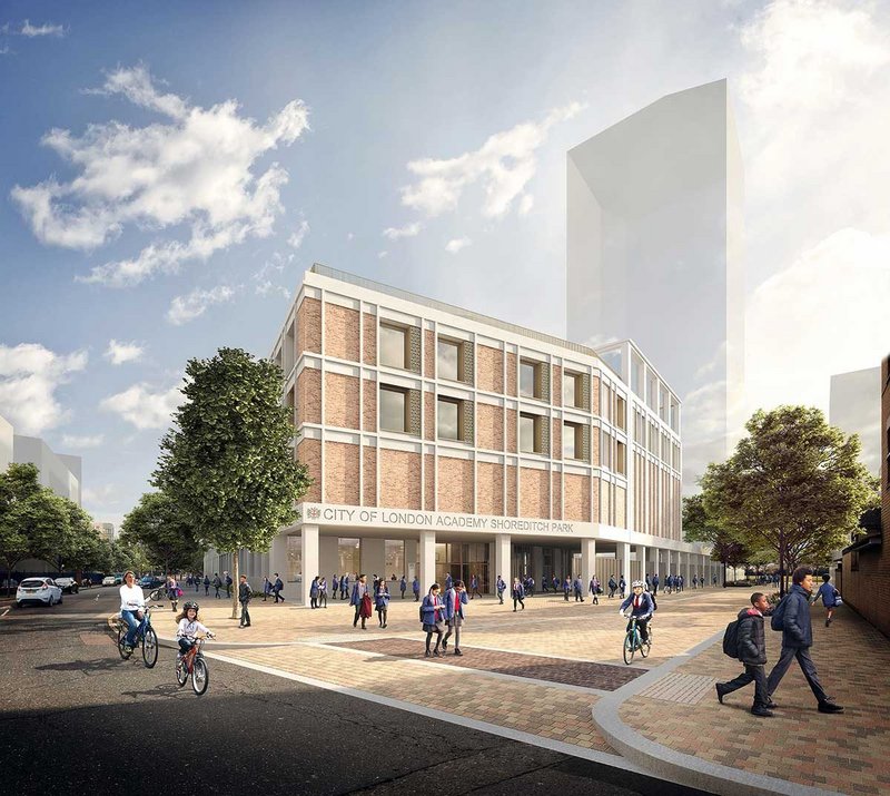 FCBS’ City of London Academy Shoreditch Park, part of the Brittania Project masterplan, champions the idea of the low-traffic ‘school street’.