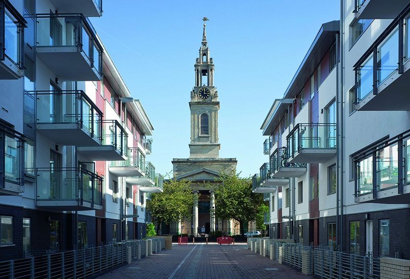 Exemplar housing at London’s Bermondsey Spa, by Levitt Bernstein and Hyde Group.