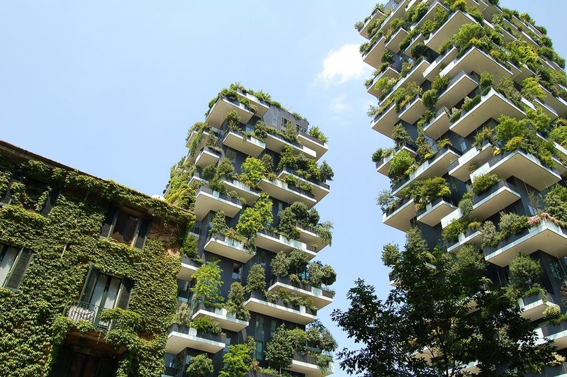 Boeri Studio's Il Bosco Verticale, Milan: contributing to the regeneration of the environment and urban biodiversity without expanding the territory of the city.