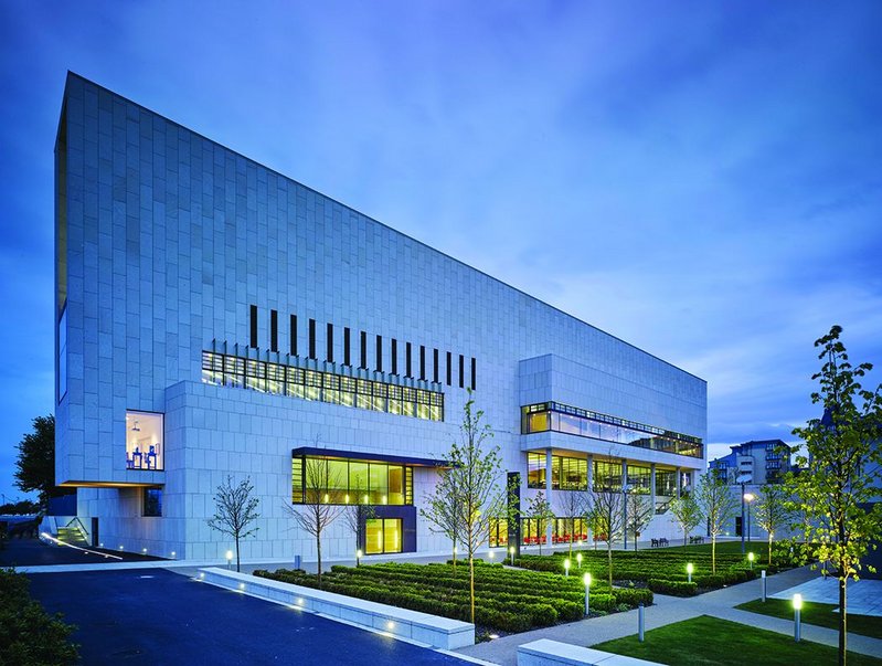 Built for longevity: Dun Laoghaire Lexicon library, 2015 winner of the Schueco Excellence Award designed by Carr Cotter & Naessens Architects working with contractor John Sisk and Sons and facade consultant Billings Design Associates.