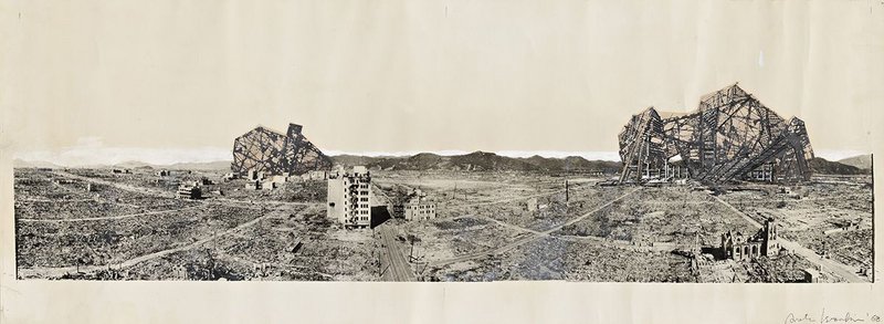 Photomural– Reruined Hiroshima, project by Arata Isozaki.