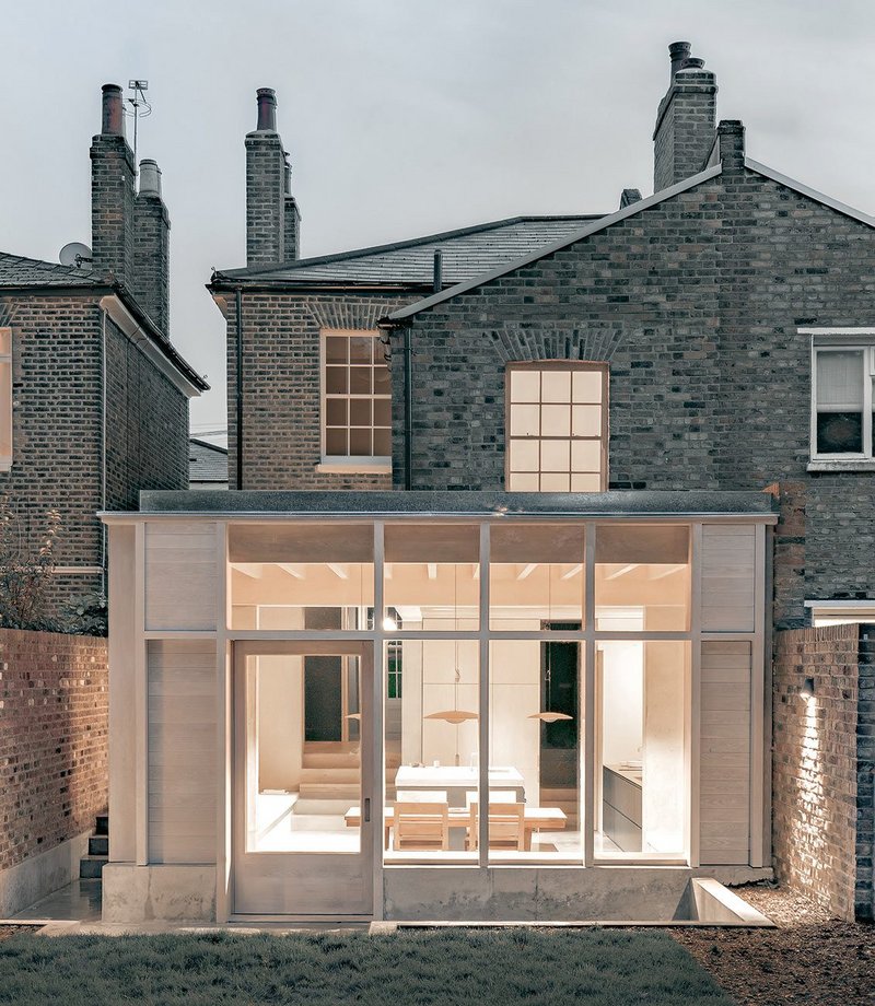 The kitchen extension has transformed the house by providing a tranquil new gathering space for flexible use.