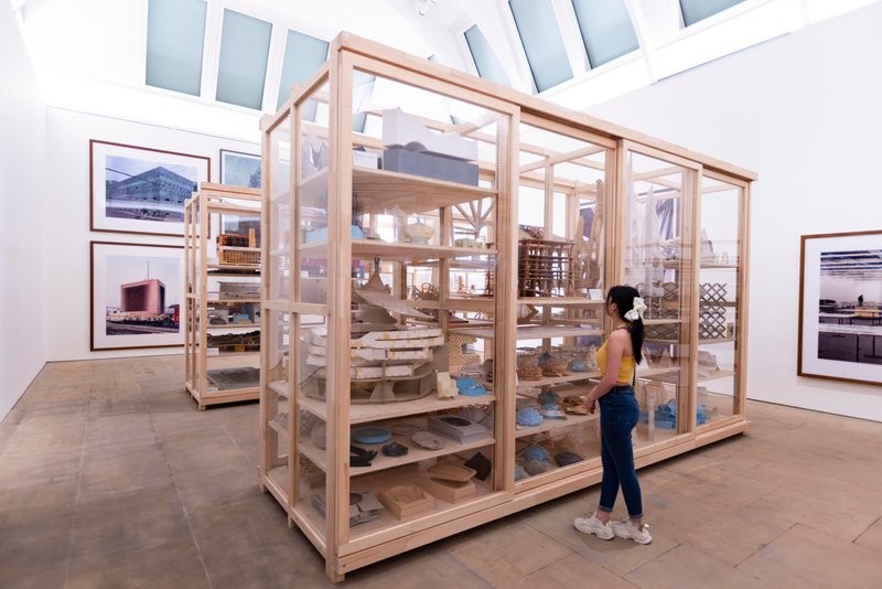 Installation view of the Herzog & de Meuron exhibition at the Royal Academy of Arts, London (14 July - 15 October 2023).