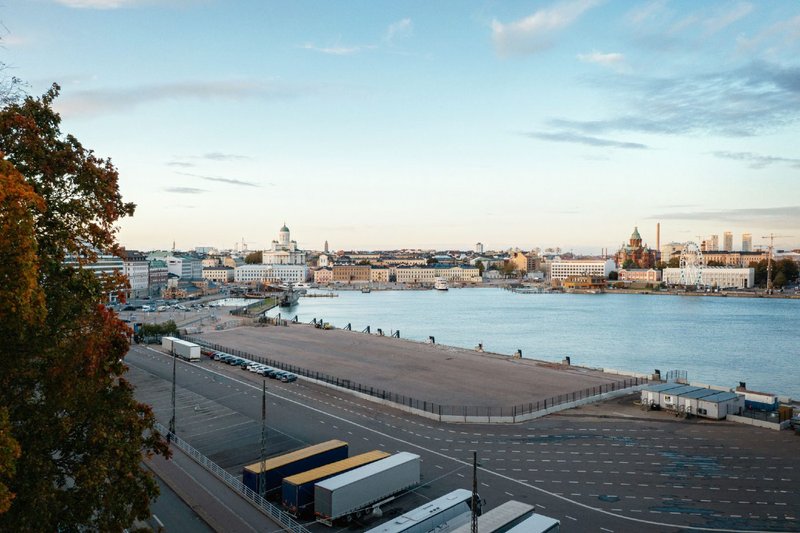 The site for the new museum at Helsinki’s South Harbour.