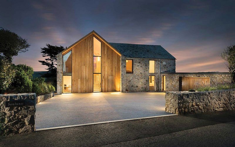 Laurence Associates’ Sand Dunes private house project at Cubert, near Newquay, Cornwall.