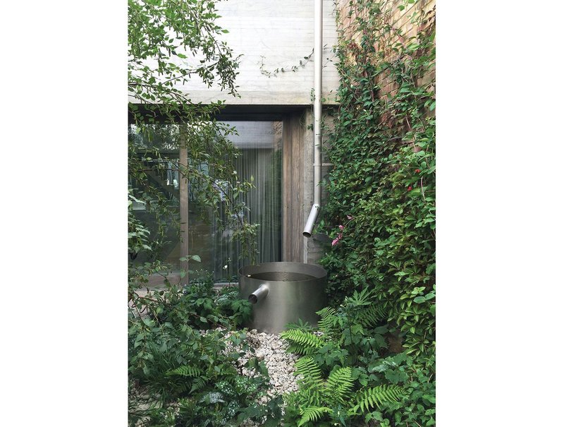 Courtyard in Juergen Teller’s studio.