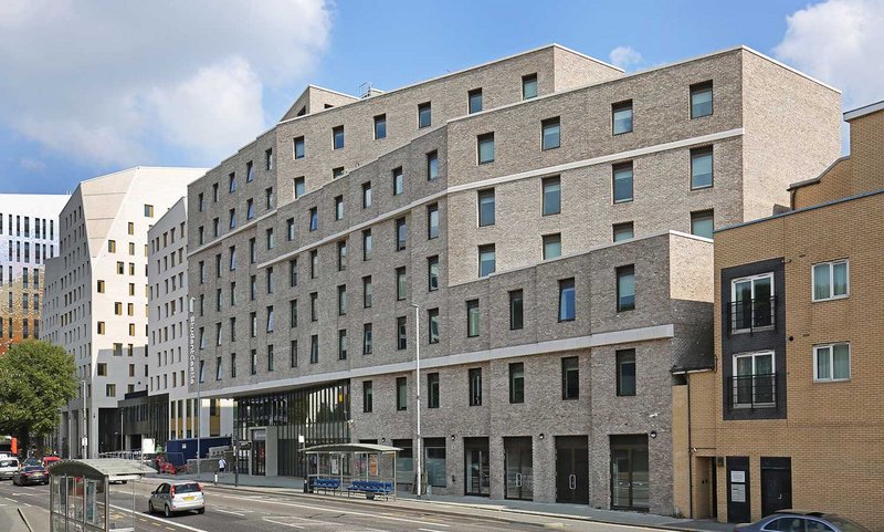 Vandersanden Anicius brick at Student Castle, Brighton: 'We liked the idea of a more natural and irregular material.'