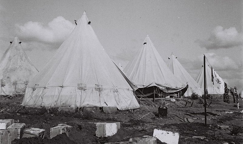 Camps, even this Kibbutz Givat Brenner, 1935, suspend their inhabitants without the possibility of planning the future.