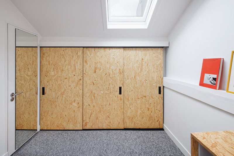 SterlingOSB Zero is even used for the fitted wardrobes and bed.