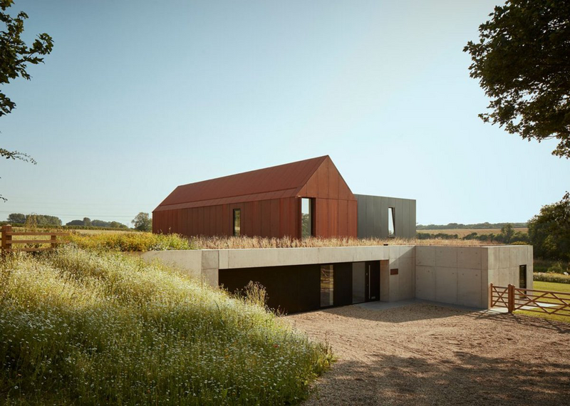 Yorkshire region winner: Barrow House in the Lincolnshire Wolds  by ID Architecture.