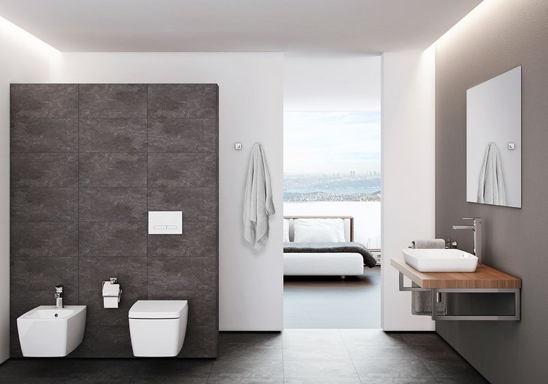 VitrA M-Line bathroom with RIM-EX WC