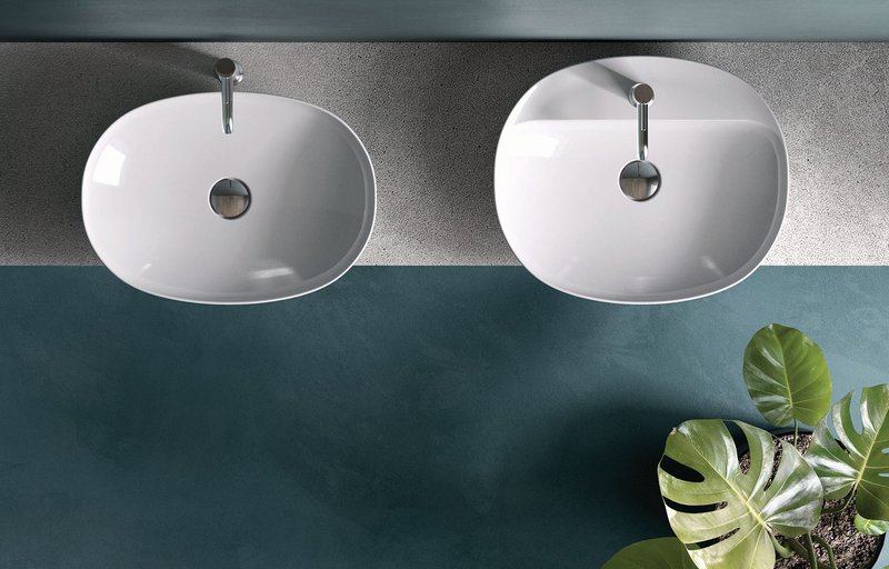RAK-Variant countertop washbasins by Daniel Debiasi and Federico Sandri for RAK Ceramics.