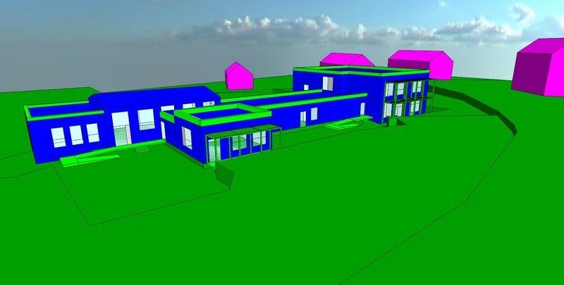 IES’ Virtual Environment model image of St Sophia’s Primary School.