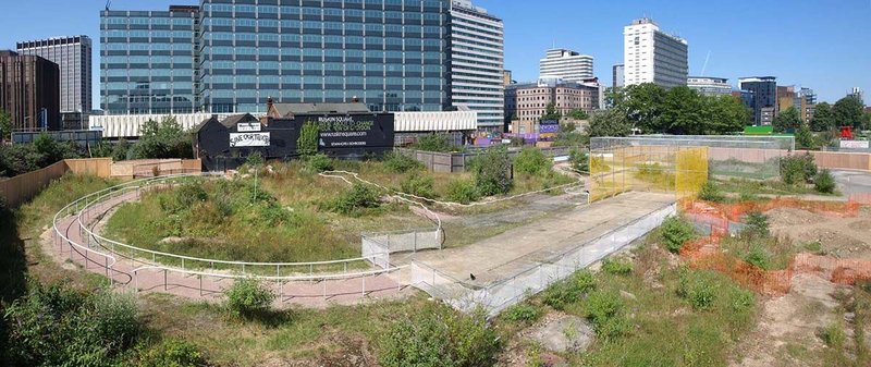 Muf makes meanwhile use meaningful in East Croydon's Ruskin Square.