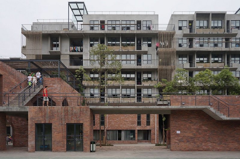 Polus International College Students Apartment, Chengdu, 2014. Photo by Dong Mei. © Courtesy of BCKJ Architects