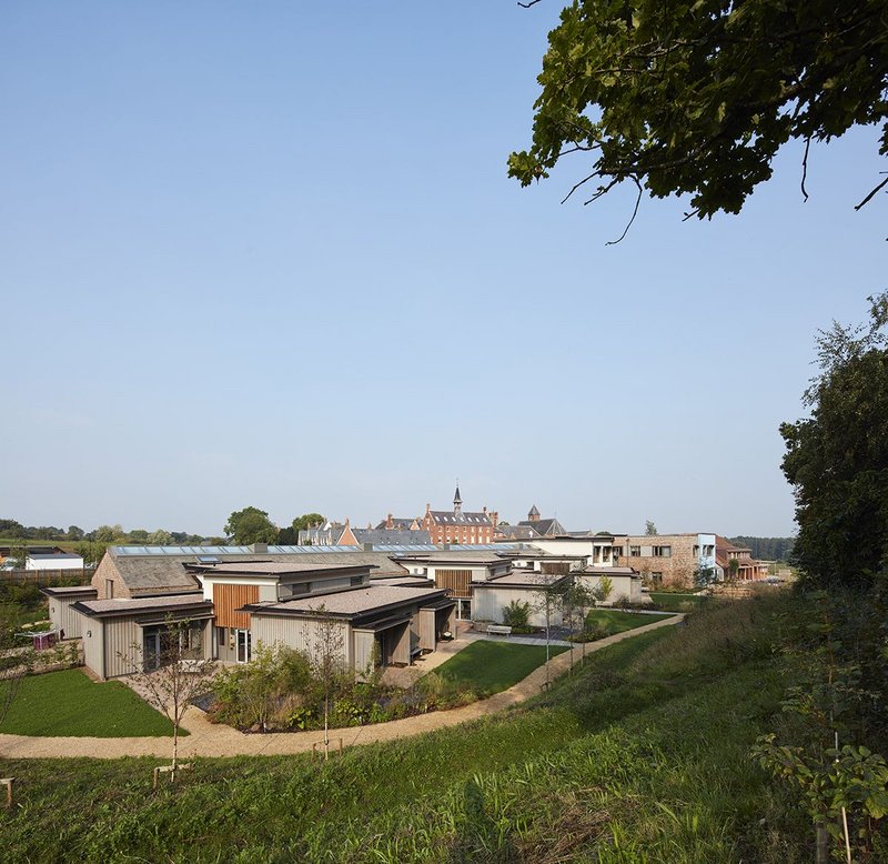 From the rise above the hospice the Pugin convent that gave the original land to the hospice is visible CHK.