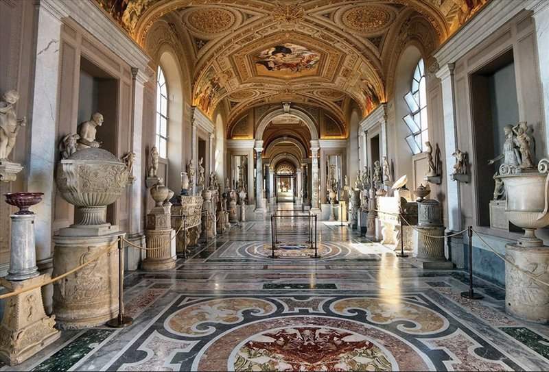 The Vatican Museum’s halls.