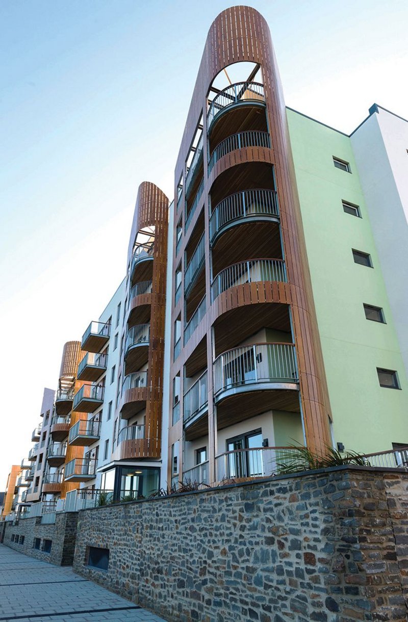 Knauf’s SFS infill panels helped speed construction of Ninety4 on the Bristol Channel