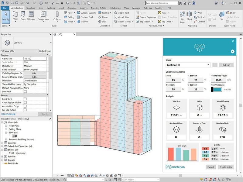 Users can drop the plug-in into their Revit workflow without having to access a separate interface.