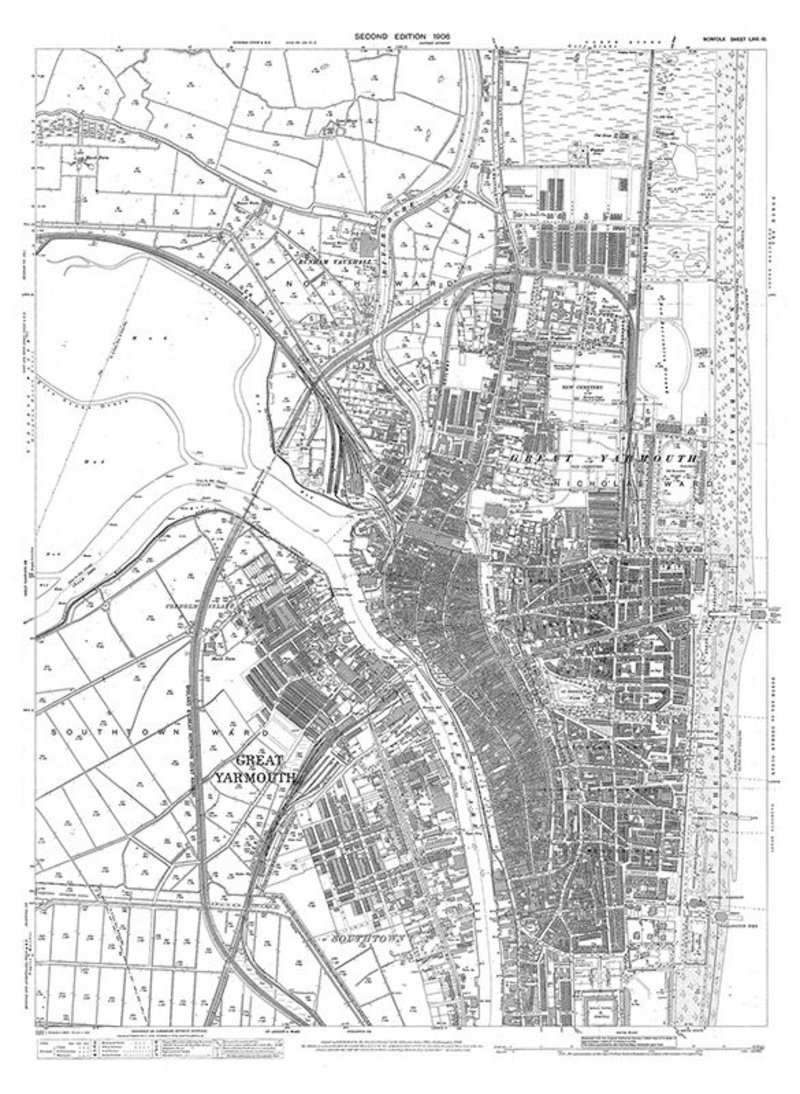 So dense are the Rows that they appear as a dark smudge in the centre of this 1904 OS Map.