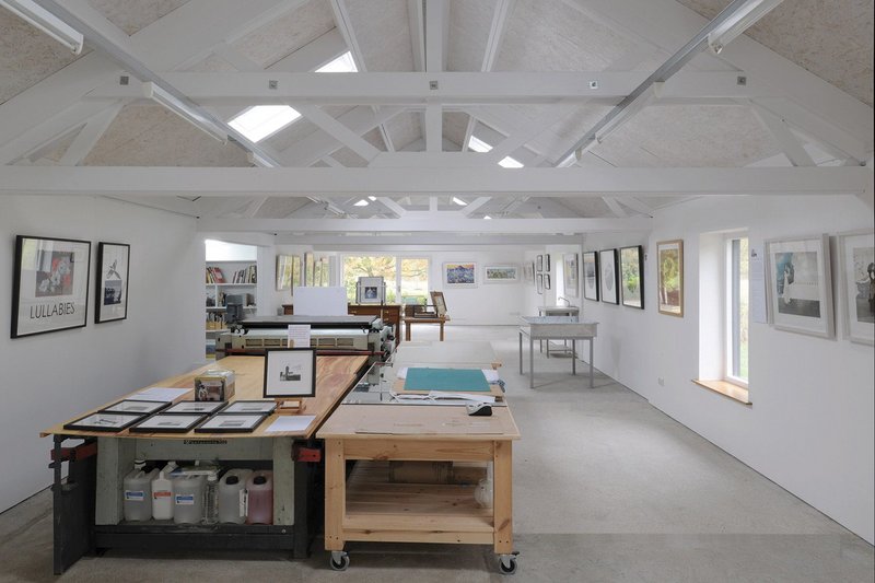 The new gallery space in Parham, Suffolk: Walls were braced with SterlingOSB Zero and plasterboard-lined to create gallery conditions.