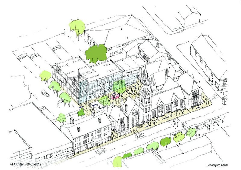 School Yard, Harborne: piecing together a scheme needs a certain skill.