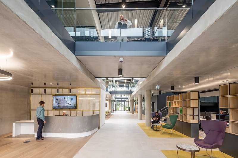 CABI’s low occupational density allows collaboration spaces to run along its internal street. The building is naturally ventilated and offers users greater control of their space.