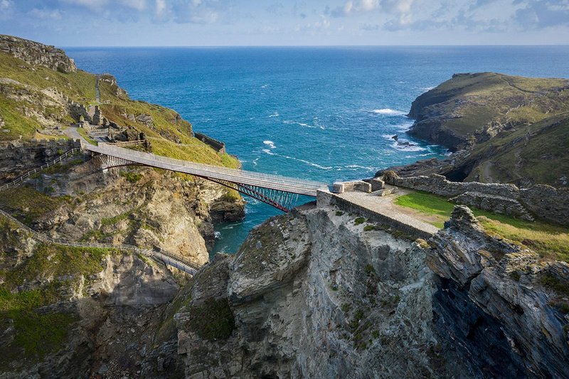 Tintagel Castle Footbridge.