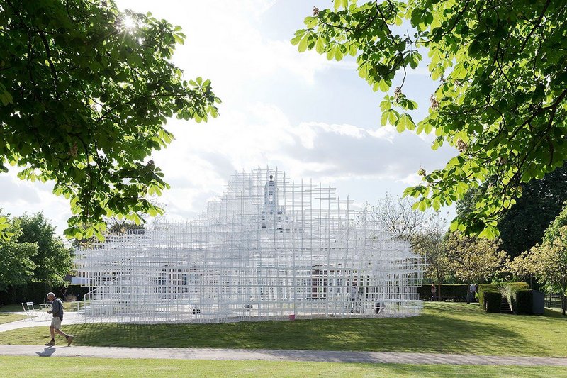 Serpentine Gallery Pavilion 2013 by Sou Fujimoto from Futures of the Future at Japan House London.