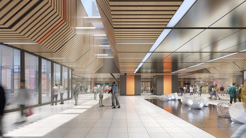 Interior of Oyster Bay Station, Lantau Island, Hong Kong.